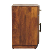 Fluted Mango Wood Bedside Cabinet