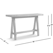 Reclaimed Elm Trestle Console Table — additional product view 12