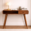 Curved Mango Wood Writing Desk
