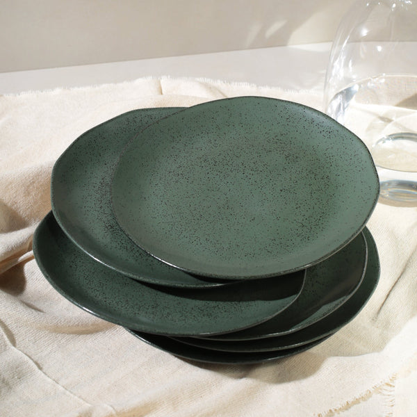 Speckled Ceramic Dinner Plate Set