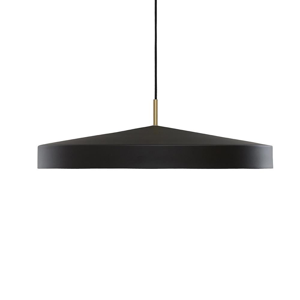 Matte Black Disc Pendant Light