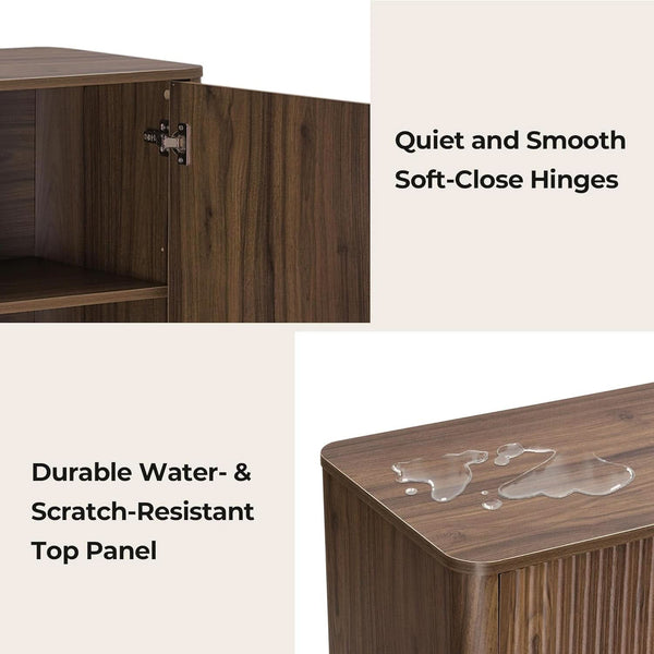 Reeded Wood-Grain Buffet Sideboard – buffet (view 4) | Roost & Roam
