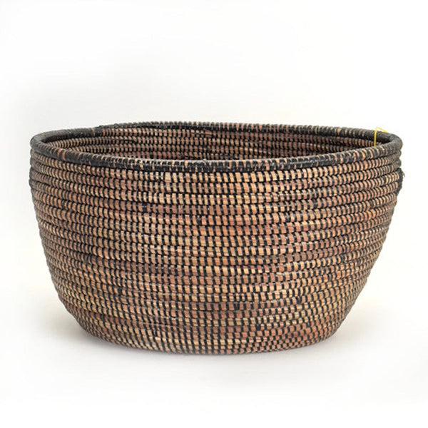Black Oval Millet Grass Storage Basket