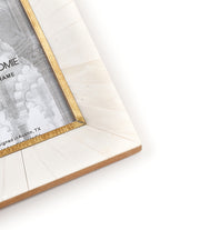 Bone Mosaic Brass Inlay Picture Frame