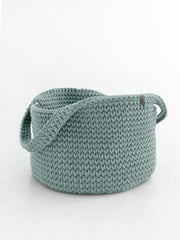 Chunky Crochet Round Storage Basket