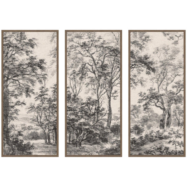 Antonie Waterloo Woodland Triptych Canvas Set — alternate composition or colorway from the same series