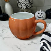 Pumpkin-Shaped Ceramic Coffee Mug