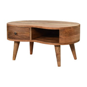 Curved Mango Wood Wave Coffee Table