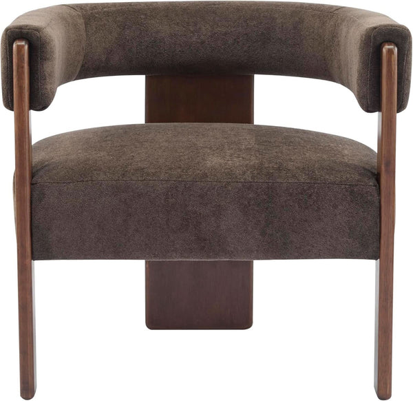 Velvet Barrel-Back Accent Chair (view 3) | Roost & Roam