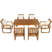 Acacia Wood Outdoor Dining Set