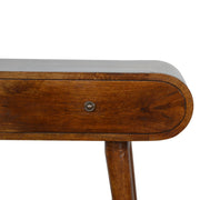 Rounded Mango Wood Console Table
