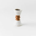 Marble Acacia Wood Candle Holder