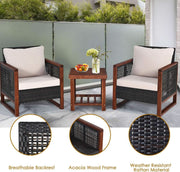 Acacia Wicker Outdoor Lounge Set – outdoor patio (view 4) | Roost & Roam