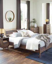 Dark Walnut Queen Platform Bed Frame