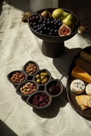 Grit-Glazed Stoneware Oval Platter