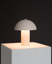 Dome Shade Matte Cream Table Lamp