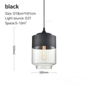 Wood-Grain Cap Glass Pendant Light