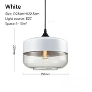 Wood-Grain Cap Glass Pendant Light