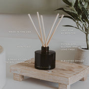 Pumpkin Spice Amber Glass Reed Diffuser, 3.5 oz