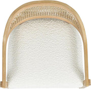 Cane Back Boucle Counter Stool