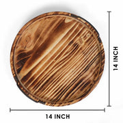 Scorched Mango Wood Serving Tray