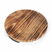 Close-up of material and construction detail — Scorched Mango Wood Serving Tray