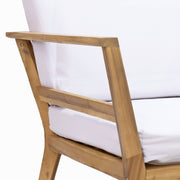 Acacia Wood Outdoor Conversation Set