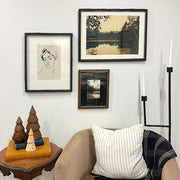 Close-up of glass clarity and rim detail — Mixed-Frame Gallery Wall Art Set
