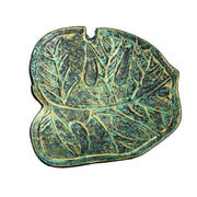 Patinated Leaf-Form Decorative Dish
