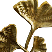 Gold-Finish Ginkgo Leaf Sculpture