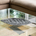 Antiqued Metal Leaf Catchall Tray