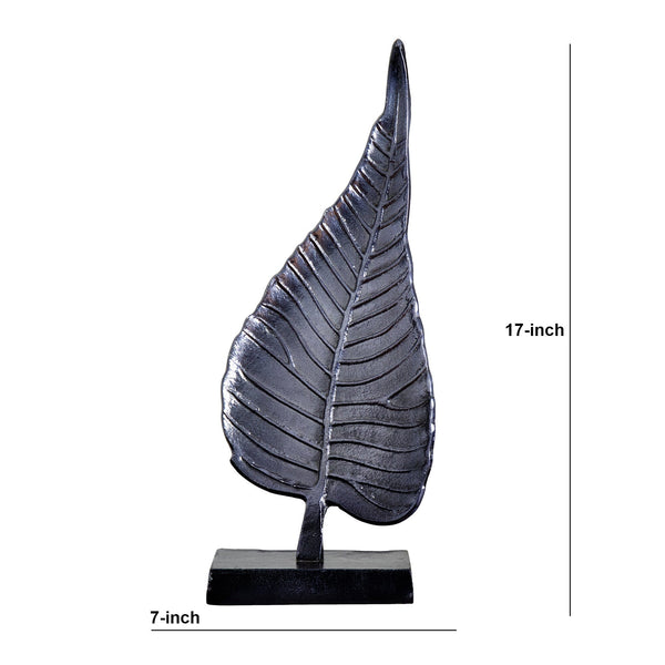 Cast Aluminum Bodhi Leaf Sculpture