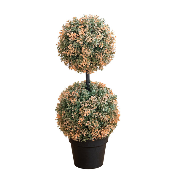 Autumn Boxwood Double Ball Topiary Tree