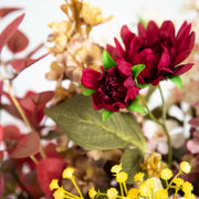 Mixed Floral Arrangement Speckled Ceramic Vase