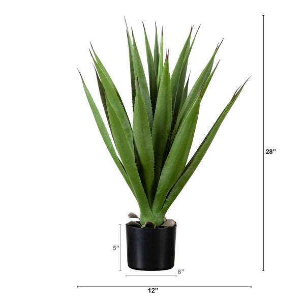 Artificial Agave Plant Nursery Pot