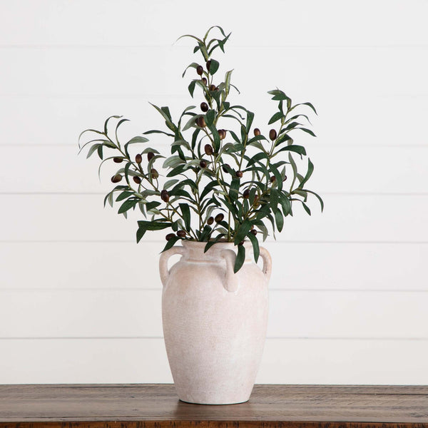 Faux Fruiting Olive Branch Stems