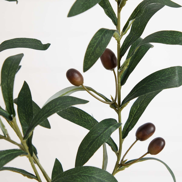 Faux Fruiting Olive Branch Stems