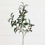 Faux Fruiting Olive Branch Stems