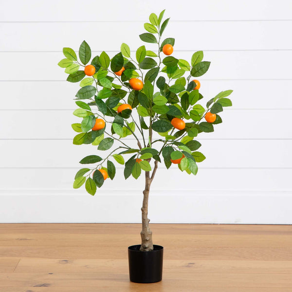 Artificial Tangerine Citrus Tree