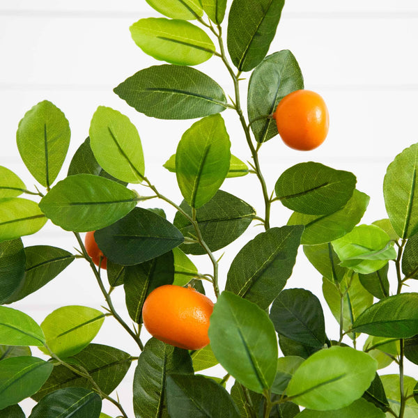 Artificial Tangerine Citrus Tree