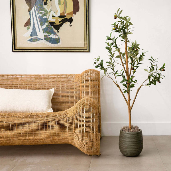 Faux Olive Tree Natural Trunk