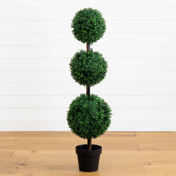 Triple Ball Boxwood Topiary Tree