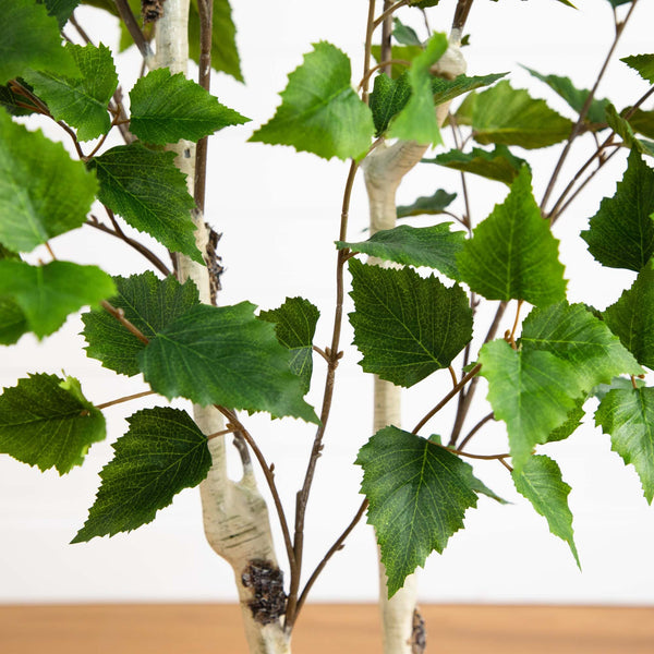 Faux Birch Indoor Tree
