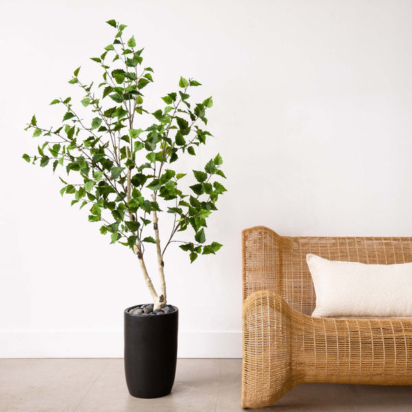 Faux Birch Indoor Tree