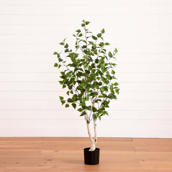 Faux Birch Indoor Tree