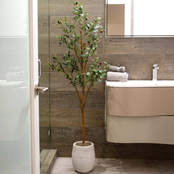 Faux Olive Tree Natural Trunk