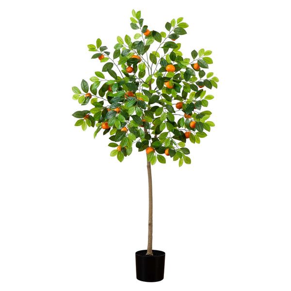 Faux Tangerine Citrus Tree