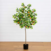 Faux Tangerine Citrus Tree