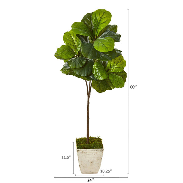 Real-Touch Fiddle Leaf Artificial Tree