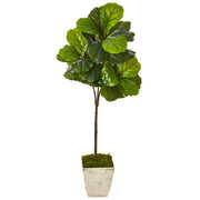 Real-Touch Fiddle Leaf Artificial Tree